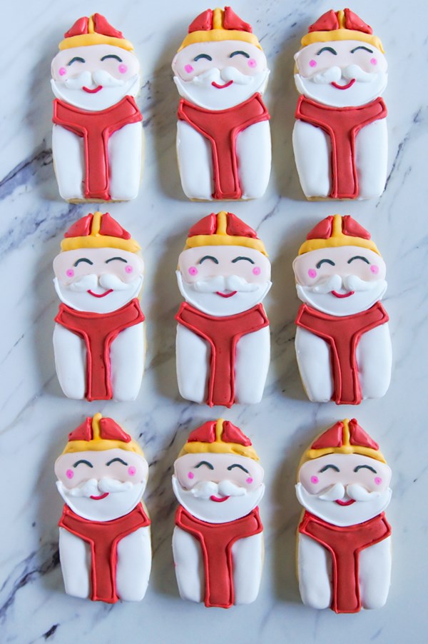 St. Nicholas' Day decorated cookies