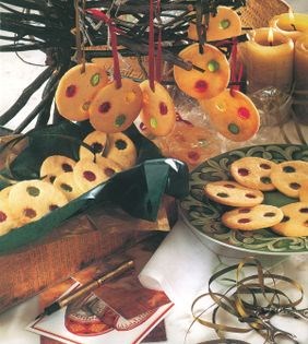 Stained glass biscuits