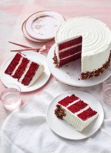 Stairway red velvet cake 