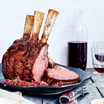 Standing beef rib roast with pimentón