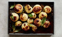Star anise and brown butter baked onions