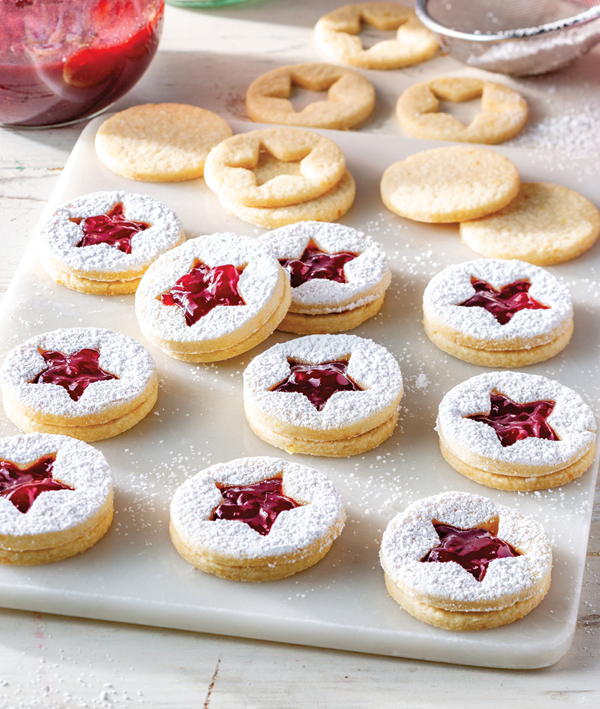 Star Linzer cookies