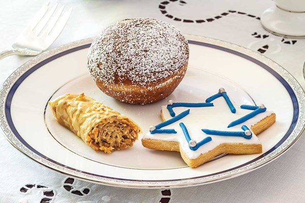Star of David brown sugar cookies
