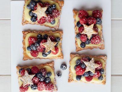 Star-studded berry tartlets