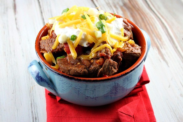 Steak and beer chili