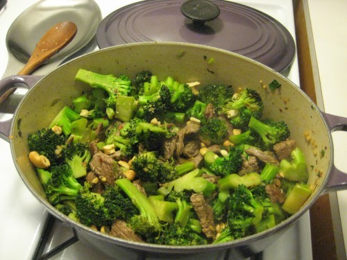 Steak and broccoli stir-fry