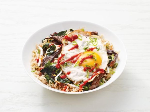 Steak-and-egg fried rice bowl