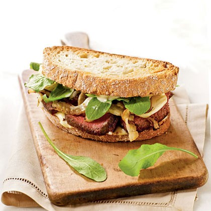 Steak and fennel sandwiches