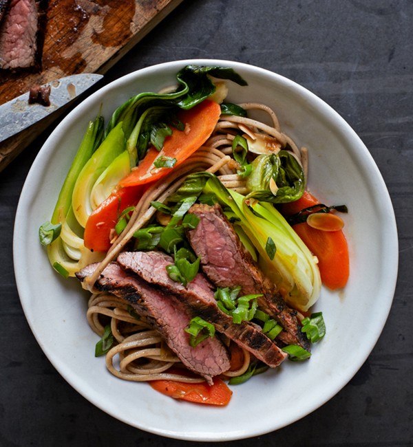 Steak and soba stir-fry