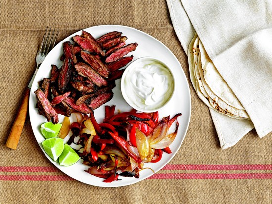 Steak fajitas