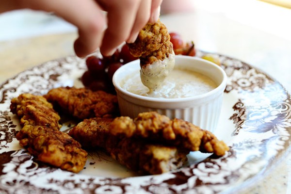 Steak fingers with gravy