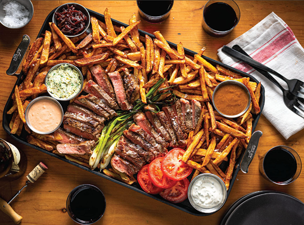 Steak frites board