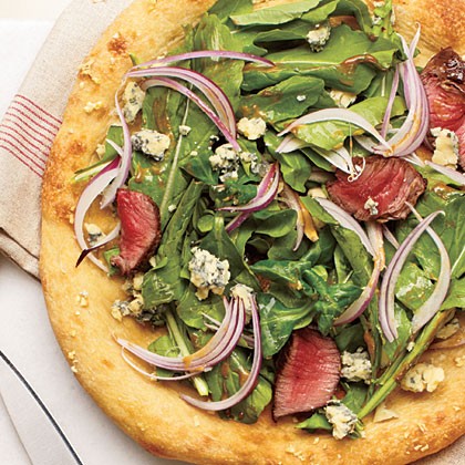 Steak house pizza