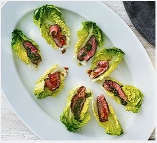 Steak lettuce cups