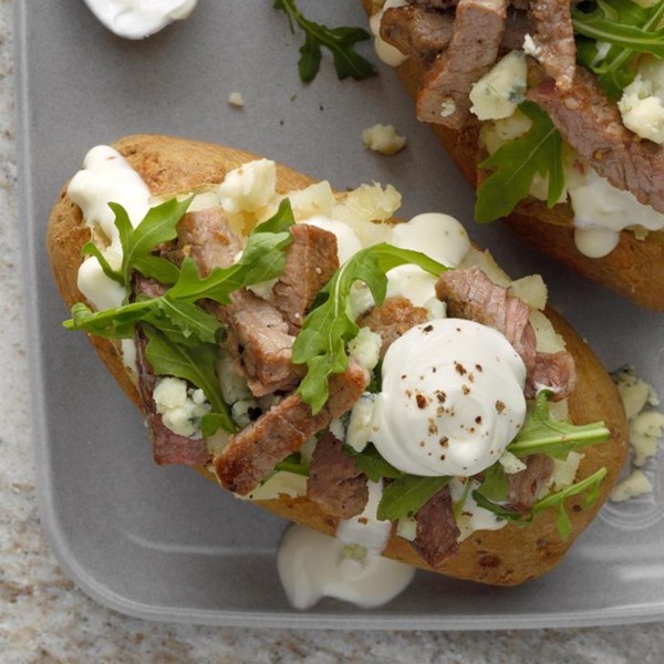 Steakhouse baked potatoes