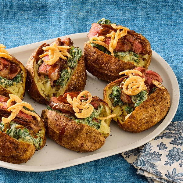 Steakhouse baked potatoes