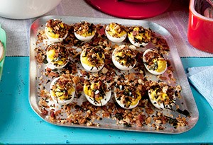 Steakhouse deviled eggs