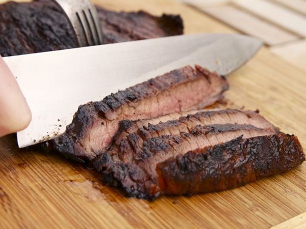 Steakhouse-style grilled marinated flank steak