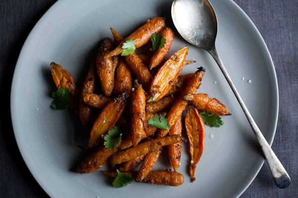 Steam-roasted carrots with cumin