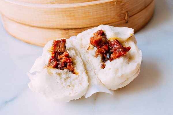 Steamed BBQ pork buns (Char siu bao)