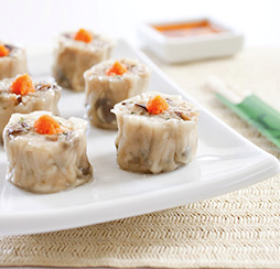Steamed Chinese dumplings (Shu mai)