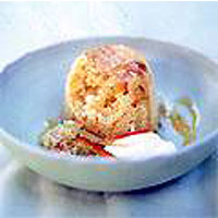 Steamed citrus pudding
