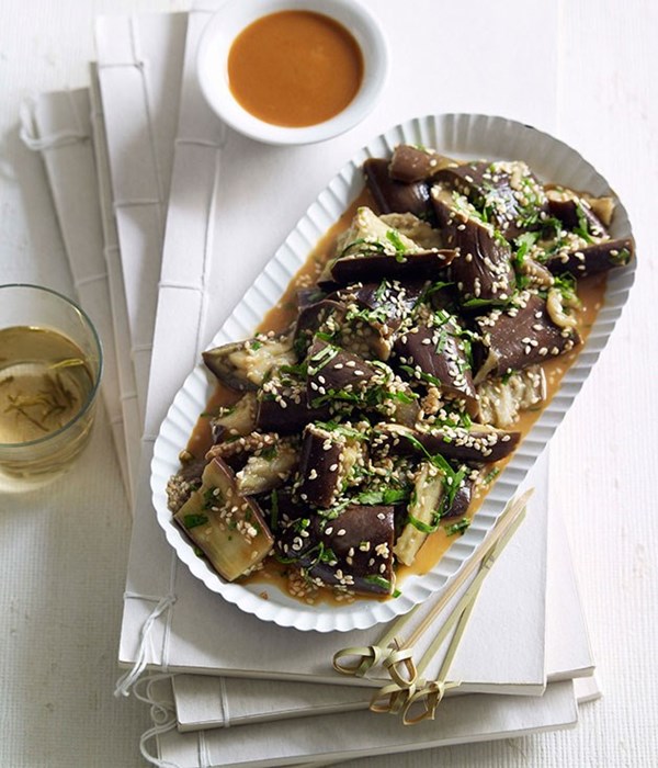 Steamed eggplant Shandong-style