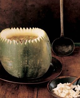 Steamed eight-treasure winter melon soup