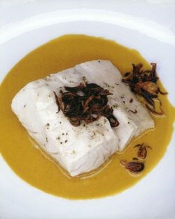 Steamed fish with laksa sauce