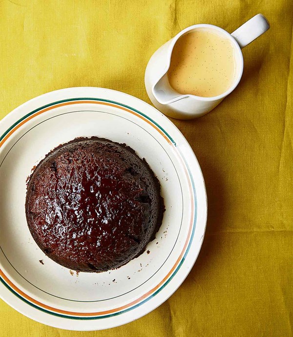 Steamed ginger and marmalade pudding
