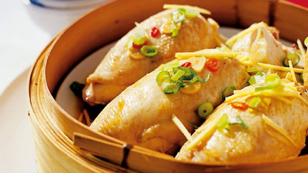 Steamed ginger chicken