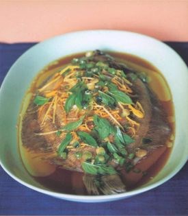 Steamed ginger fish
