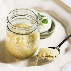 Steamed lemon puddings
