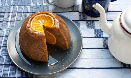 Steamed orange and ginger pudding