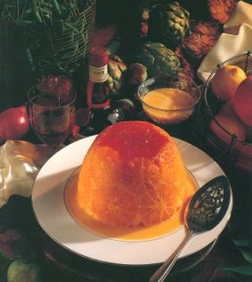 Steamed orange pudding