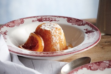Steamed orange puddings