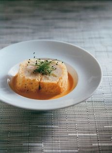 Steamed prawn crumpet