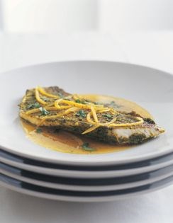Steamed snapper fillets with Moroccan flavours