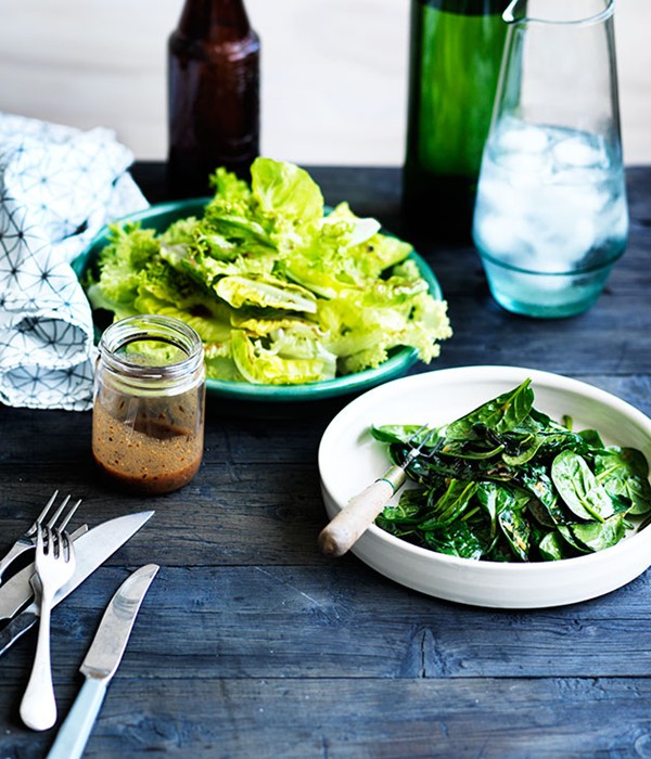 Steamed spinach