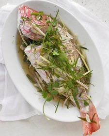 Steamed whole fish