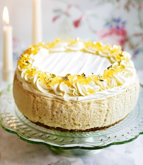 Stem ginger mousse cake