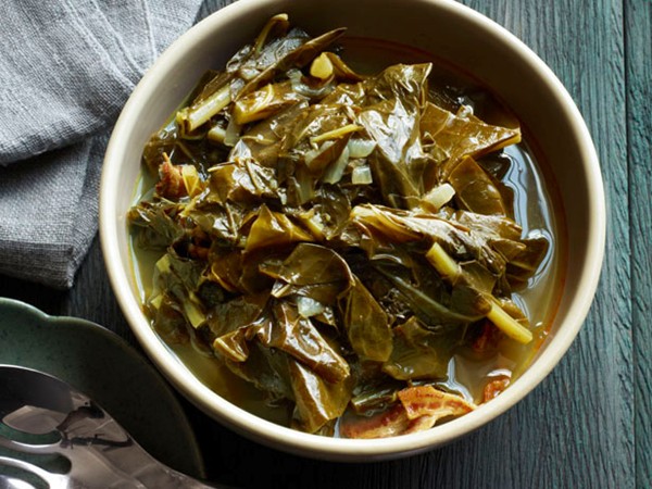 Stewed collard greens