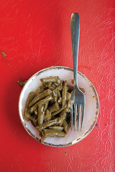 Stewed green beans