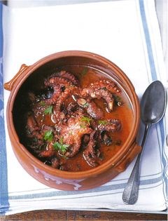 Stewed octopus (Polpi affogati)