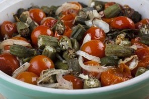 Stewed okra