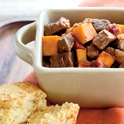 Stewed pork and squash