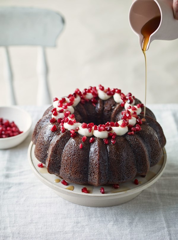 Stickiest ginger bundt with mascarpone frosting