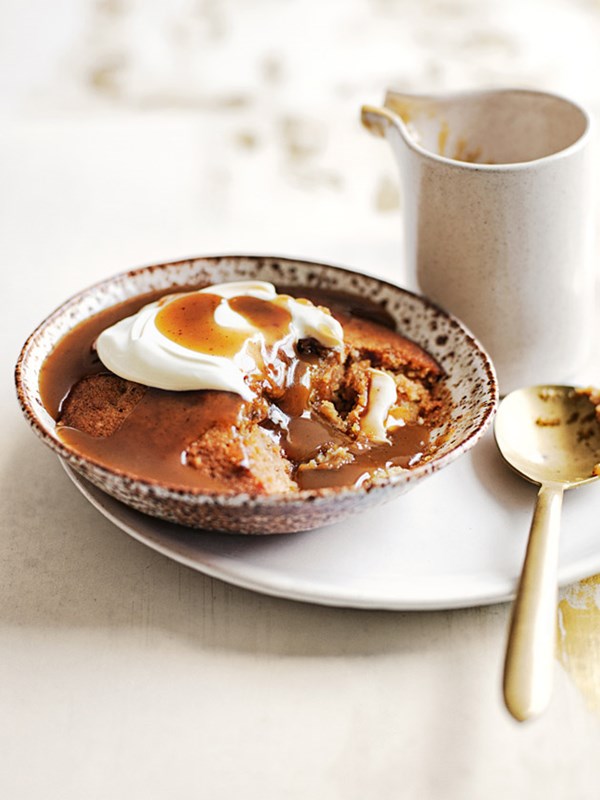 Sticky banana puddings with burnt butterscotch