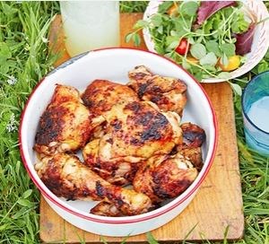 Sticky barbecue chicken