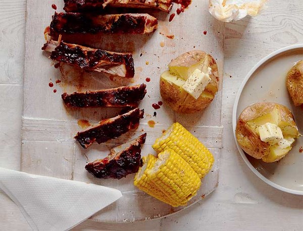 Sticky barbecue ribs